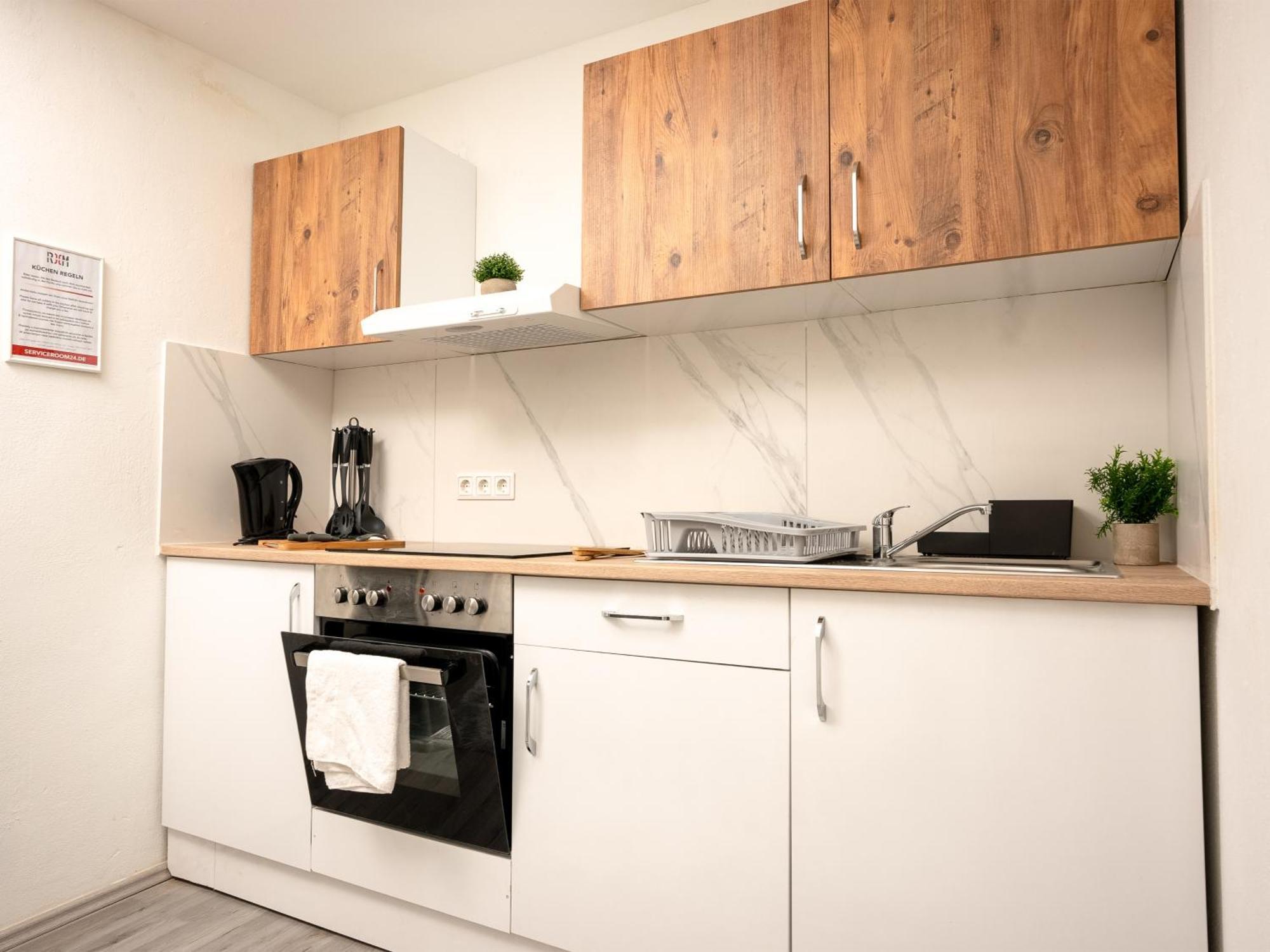 Serviceroom24 - Apartment 4 In Herten Wlan - Smart-Tv - 24-7 Check-In Und Kueche エクステリア 写真